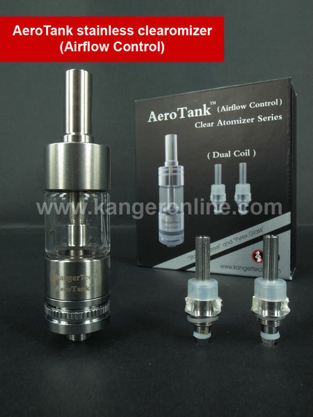Kanger Aerotank clearomizer (Stainless Steel) 1pc/Pack